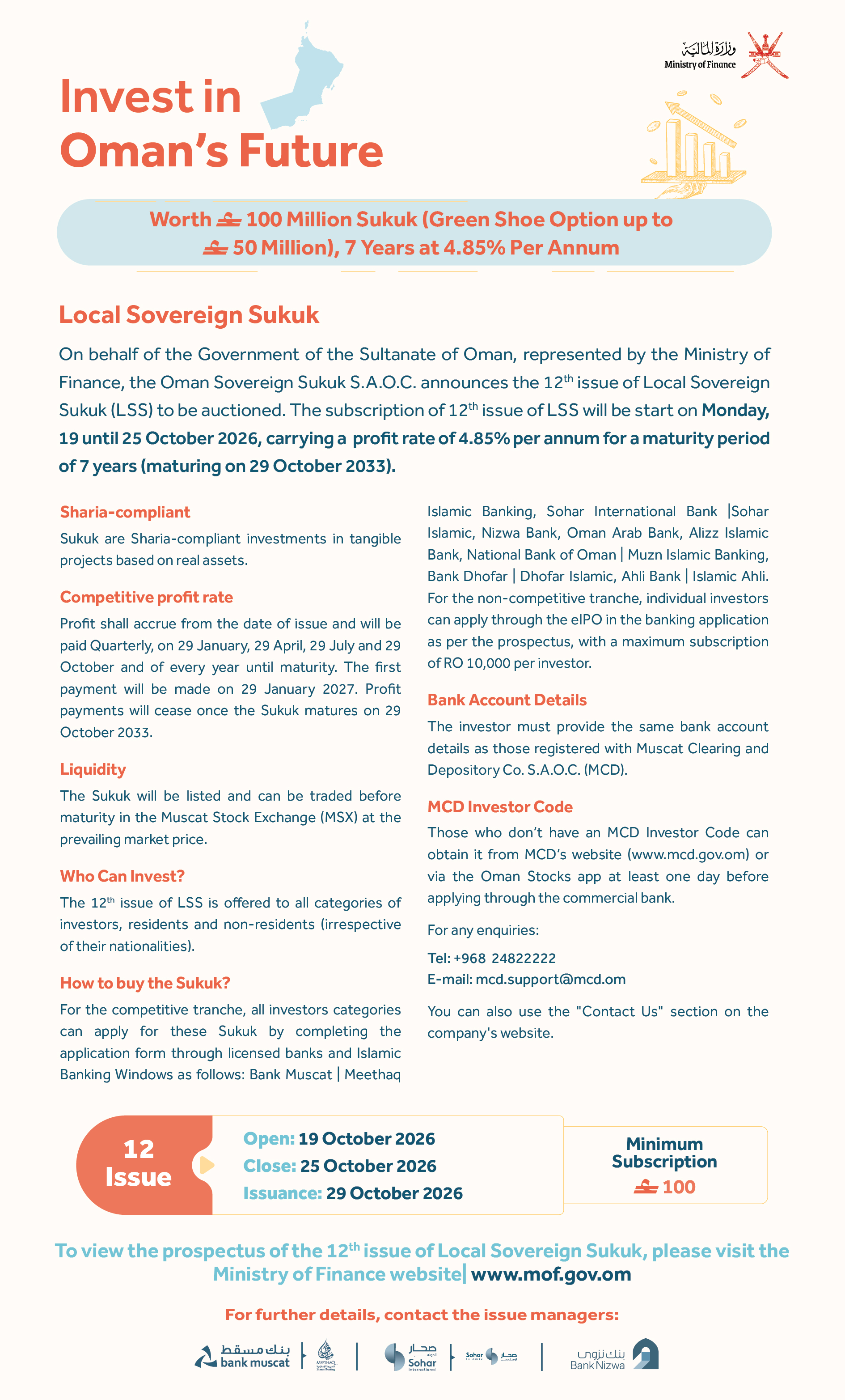 12th Issue of Local Sovereign Sukuk 